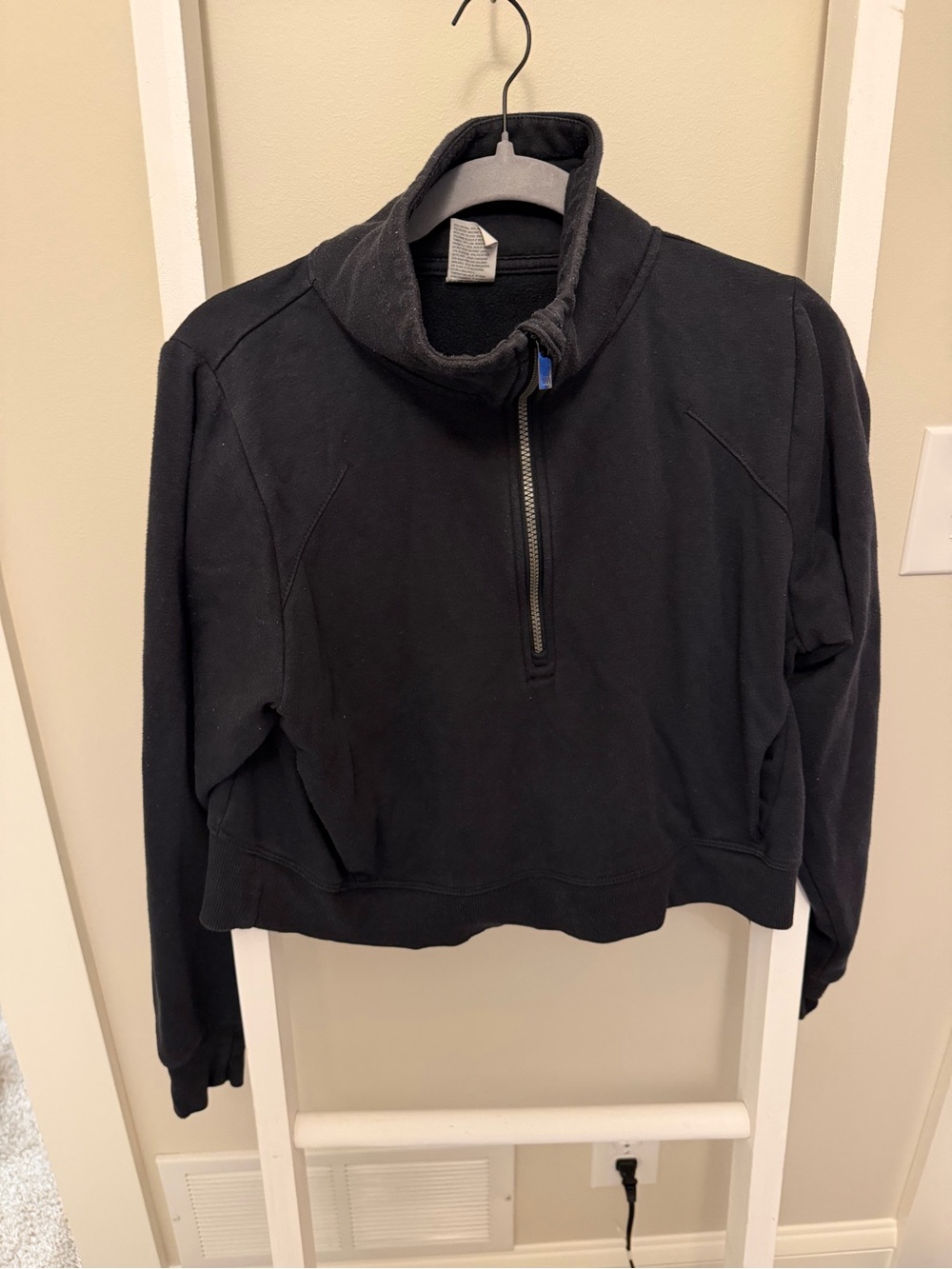 all in motion Black Quarter-Zip Pullover Sweatshirt